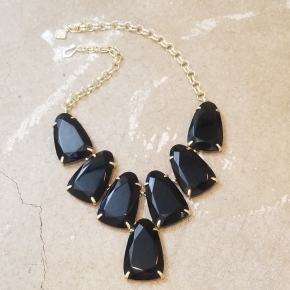 Kendra Scott Jewelry - Kendra Scott Harlow Black Gold Gemstone Necklace